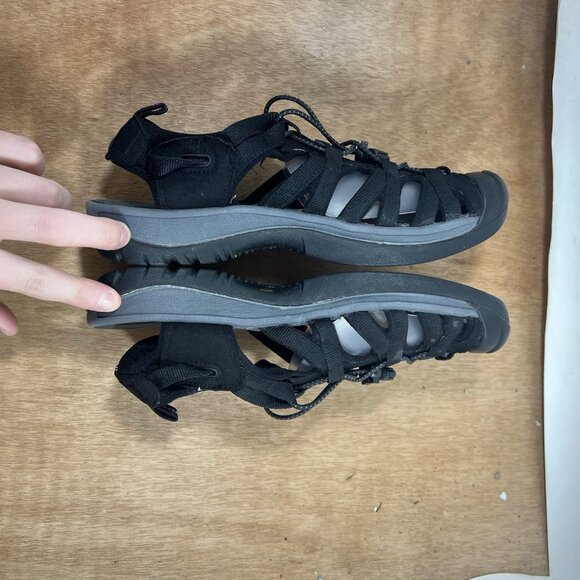 Keen Whisper Women Size 9 Black Sport Strappy Hiking Sandals - Picture 6 of 8